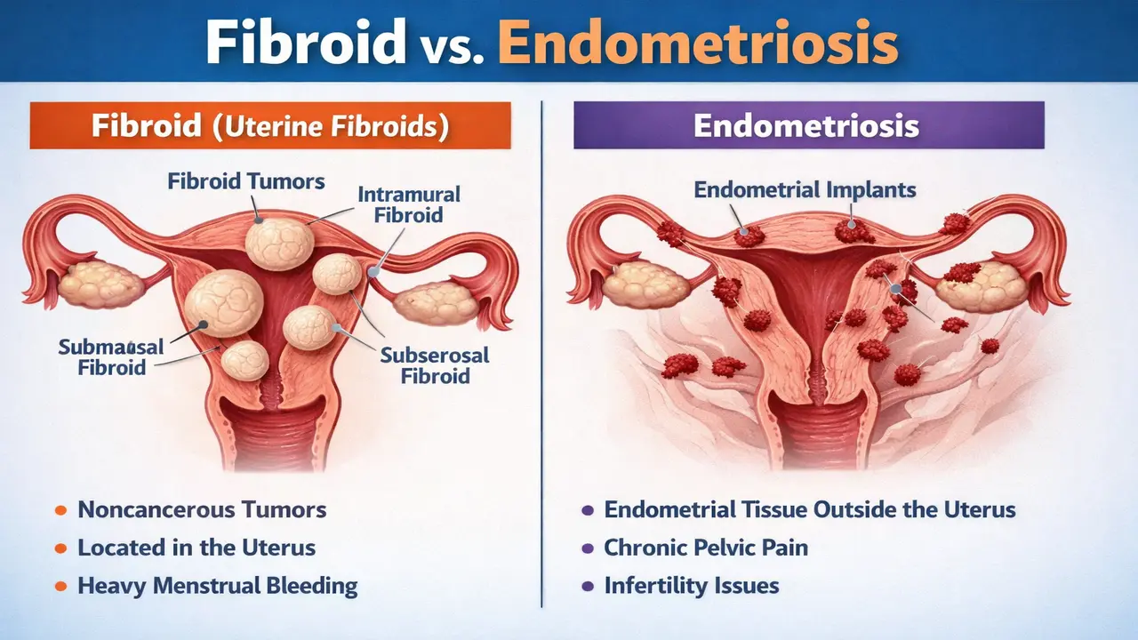 Fibroid vs. Endometriosis