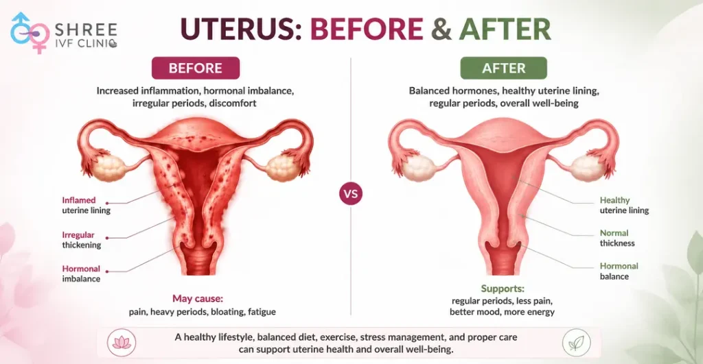 Uterus With Fibroids Before and After